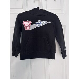 Nike Toddler Sportswear Express Yourself Graphic Hoodie Black Size 2T Sports